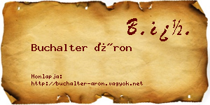 Buchalter Áron névjegykártya